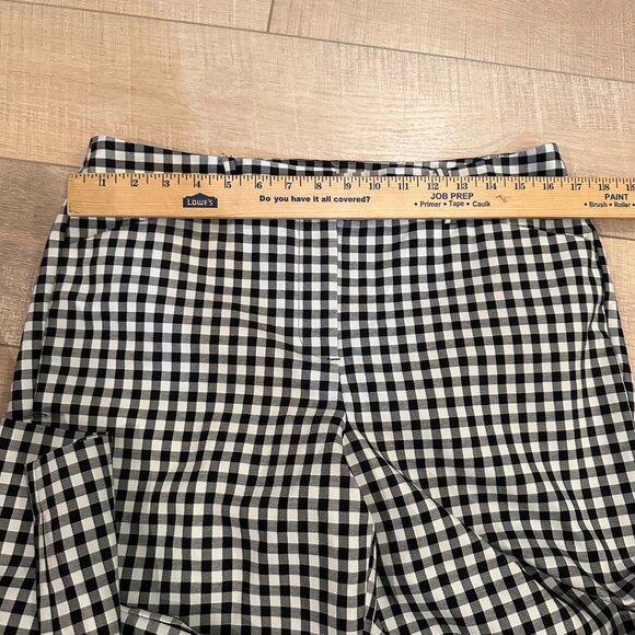 TALBOTS WOMENS BLACK AND WHITE HAMPSHIRE ANKLE CURVY PANTS SIZE 10 - Picture 4 of 10